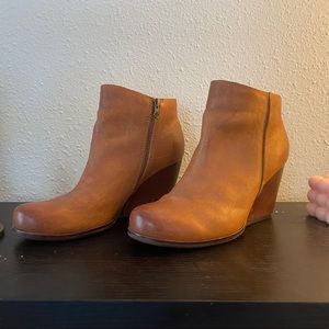 Kork-Ease Natalya Leather Booties Wedges